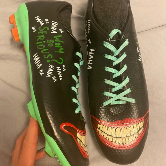 CUSTOM Nike Cleats - Joker style - Picture 2 of 6